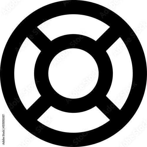 lifebuoy illustration on a white background    