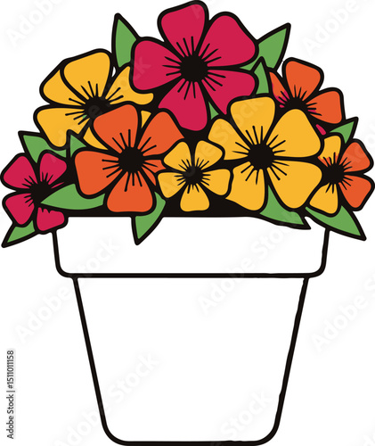 flowers in a pot