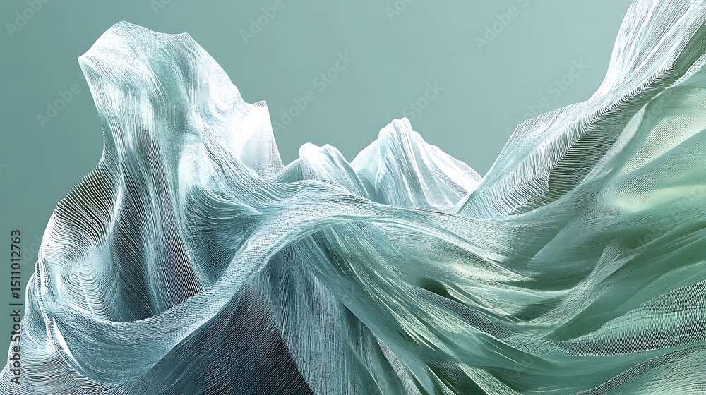 custom made wallpaper toronto digitalAbstract fabric folds (1)