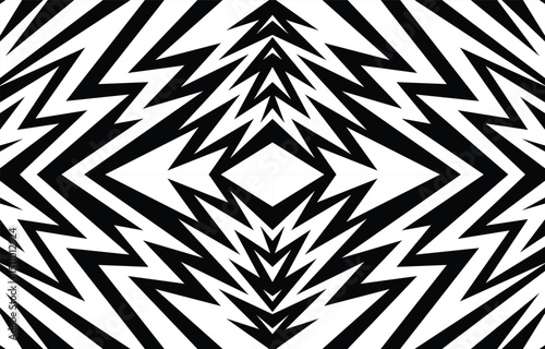 Abstract black and white background with various arrow pattern