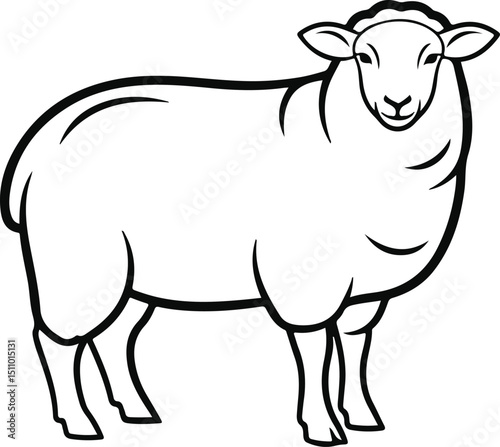black and white sheep