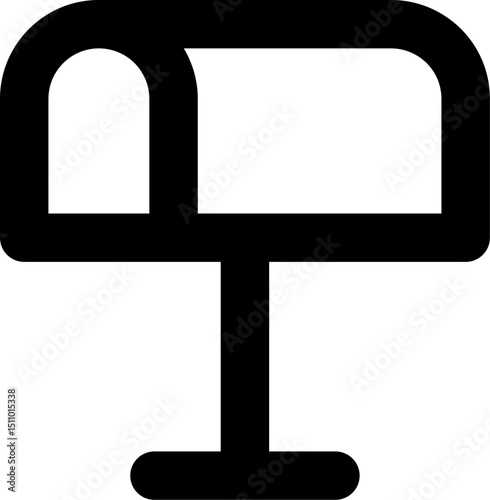 postbox illustration on a white background    
