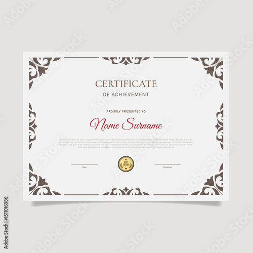 An award certificate is displayed in a light brown frame.