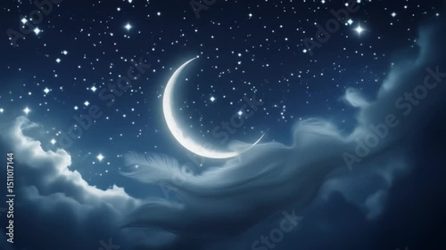 night sky with stars design