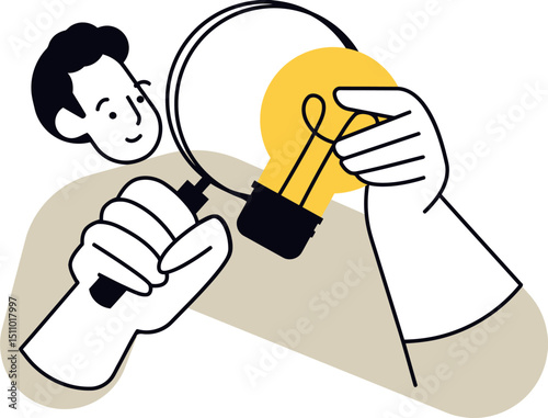 Idea lightbulb innovation inspiration creative thinking solution concept design illustration vector art vector art illustration
