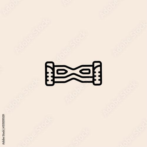 Hoverboard icon flat vector design.