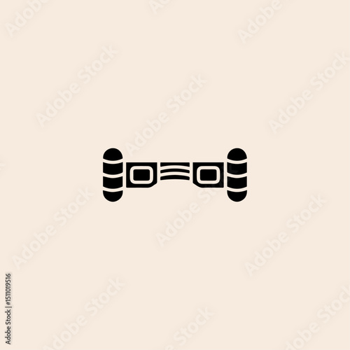 Hoverboard icon flat vector design.