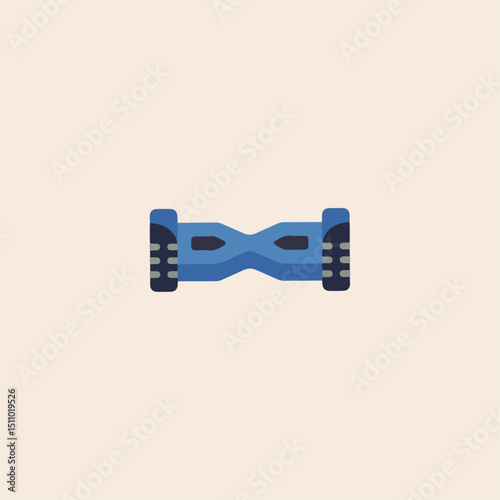Hoverboard icon flat vector design.