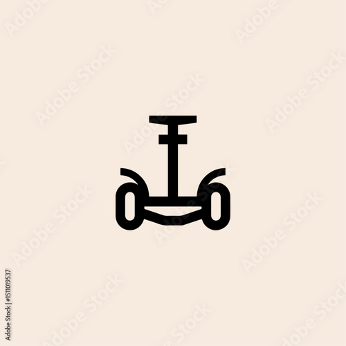 Hoverboard icon flat vector design.