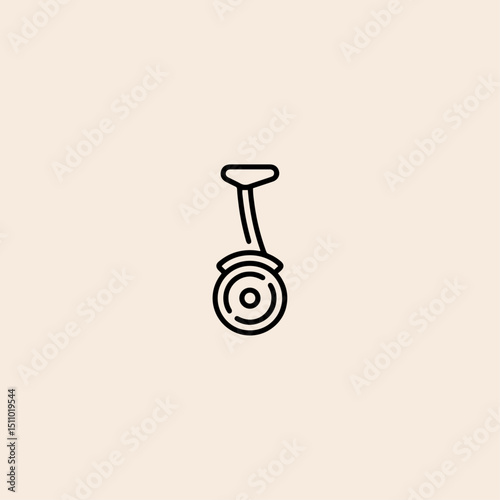 Hoverboard icon flat vector design.