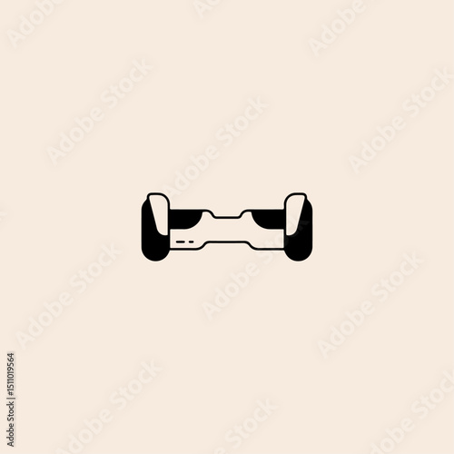 Hoverboard icon flat vector design.