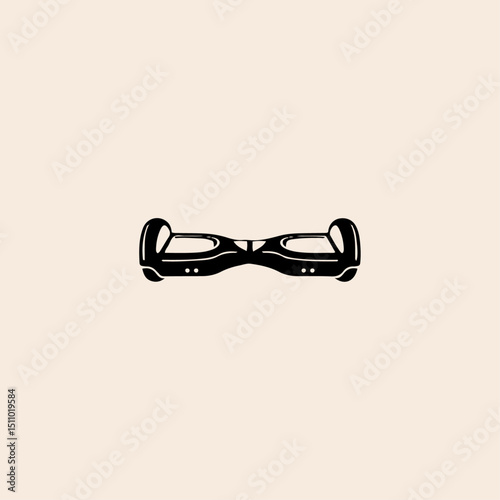 Hoverboard icon flat vector design.