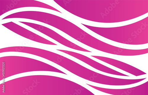 Elegant Pink Gradient Wave Template on White Background Design