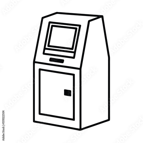 Modern Kiosk Design Streamlined Interface and User-Friendly Technology