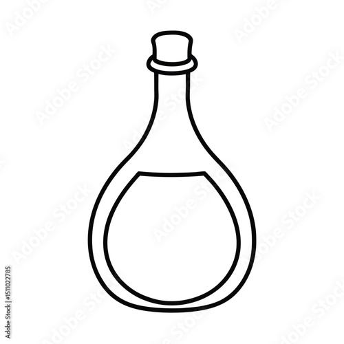glass bottle vector illustration