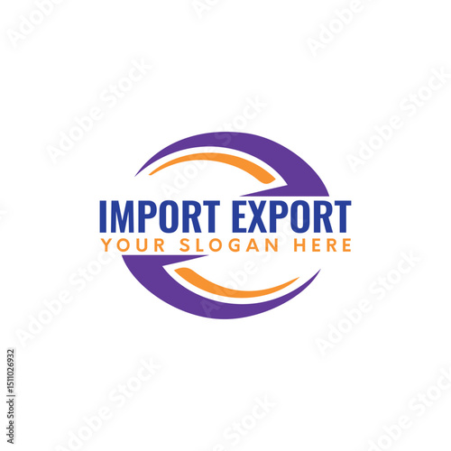 world import export logo design vector