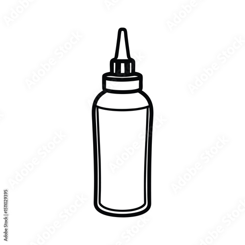 vector illustration of a Glue Bottle