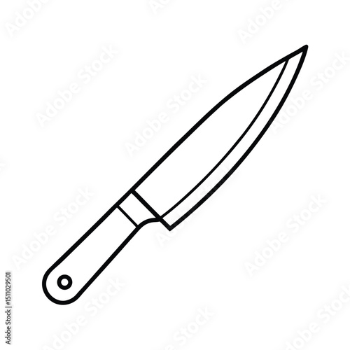 knife isolated on white background