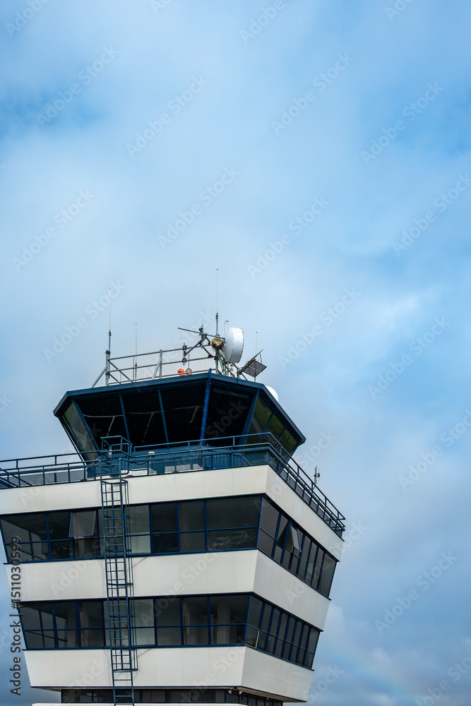 Naklejka premium Airport traffic control tower