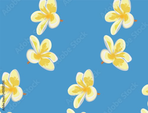 Seamless Blue Hawaii Pattern. Illustration of a seamless Hawaiian pattern tile. Tile can be dragged and dropped into Illustrator s swatches palette. A seamless tropical spring or summer Hawaiian