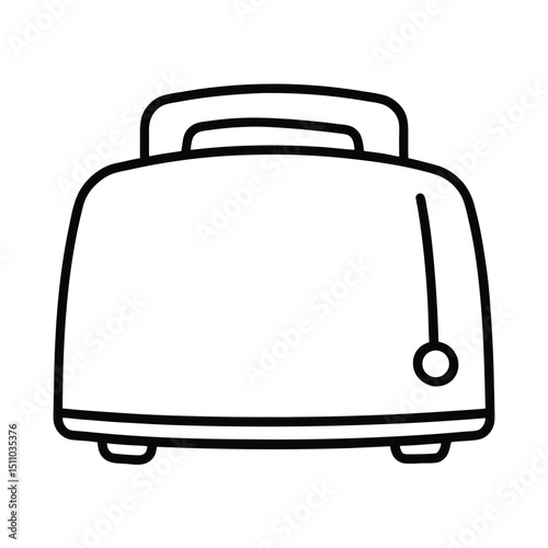 toaster isolated on white background