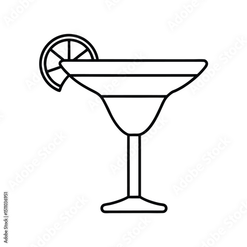 cocktail glass with a cocktail