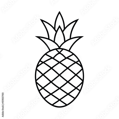 pineapple vector illustration
