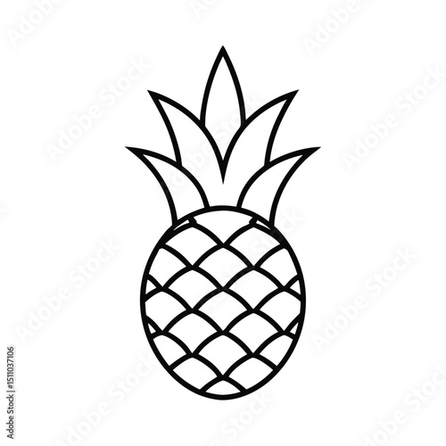 pineapple vector illustration