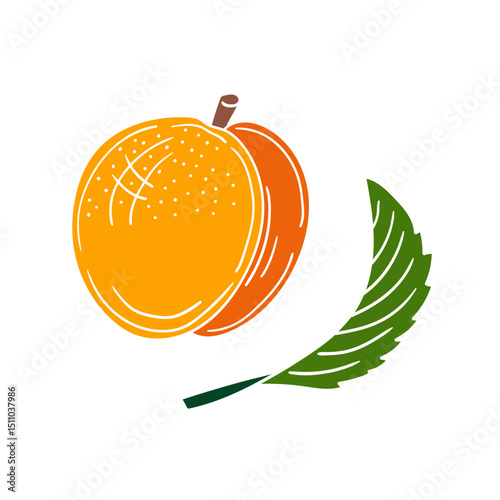 Illustration in hand draw style. Icon, sign, sticker, pin, logo