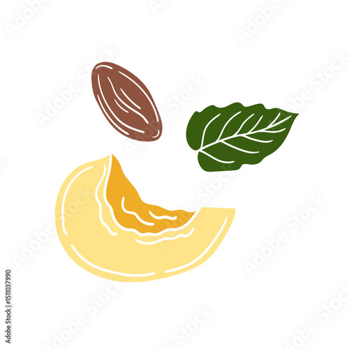 Illustration in hand draw style. Icon, sign, sticker, pin, logo