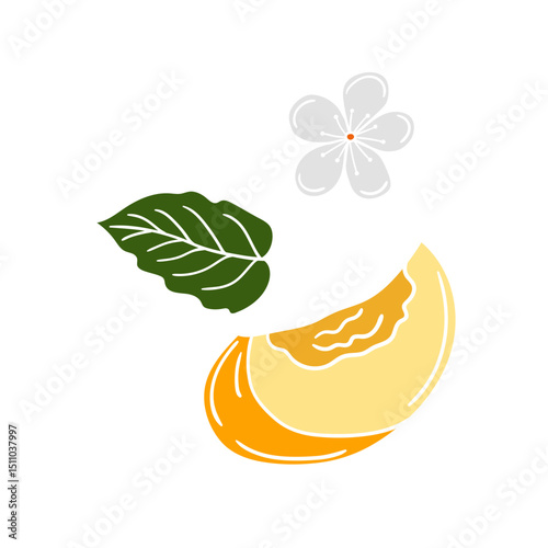 Illustration in hand draw style. Icon, sign, sticker, pin, logo