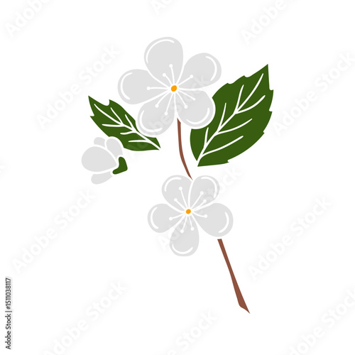 Illustration in hand draw style. Icon, sign, sticker, pin, logo