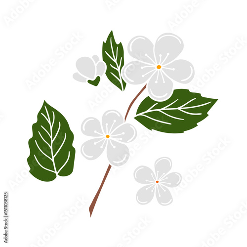 Illustration in hand draw style. Icon, sign, sticker, pin, logo