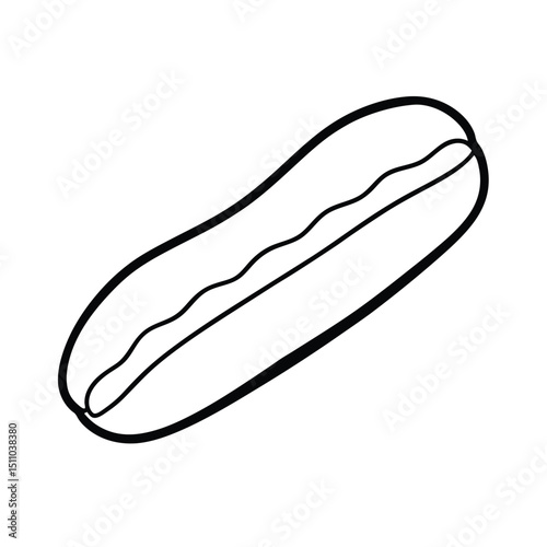 hot dog vector illustration