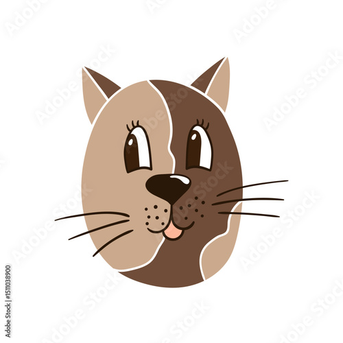 Illustration in hand draw style. Icon, sign, sticker, pin, logo