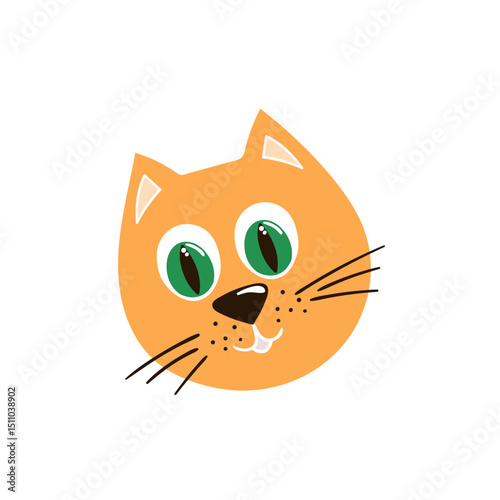 Illustration in hand draw style. Icon, sign, sticker, pin, logo