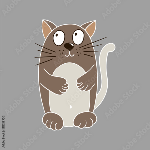 Illustration in hand draw style. Icon, sign, sticker, pin, logo