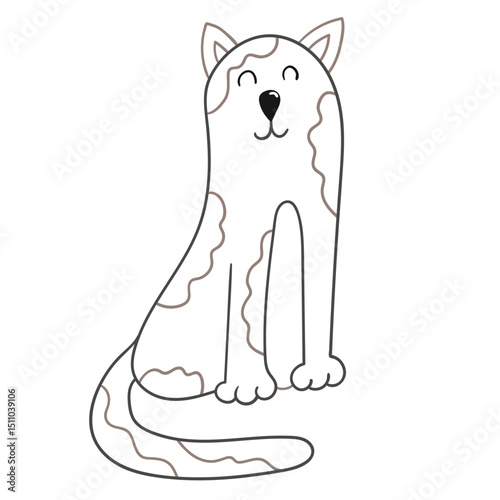 Illustration in hand draw style. Icon, sign, sticker, pin, logo