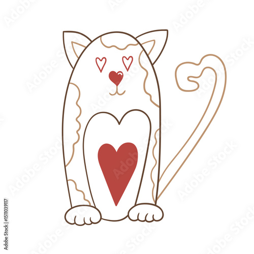 Illustration in hand draw style. Icon, sign, sticker, pin, logo