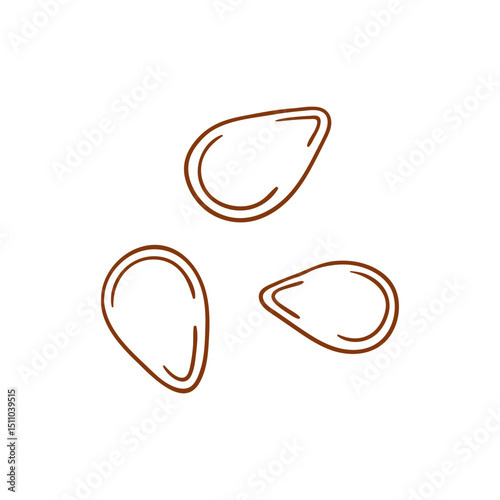 Illustration in hand draw style. Icon, sign, sticker, pin, logo