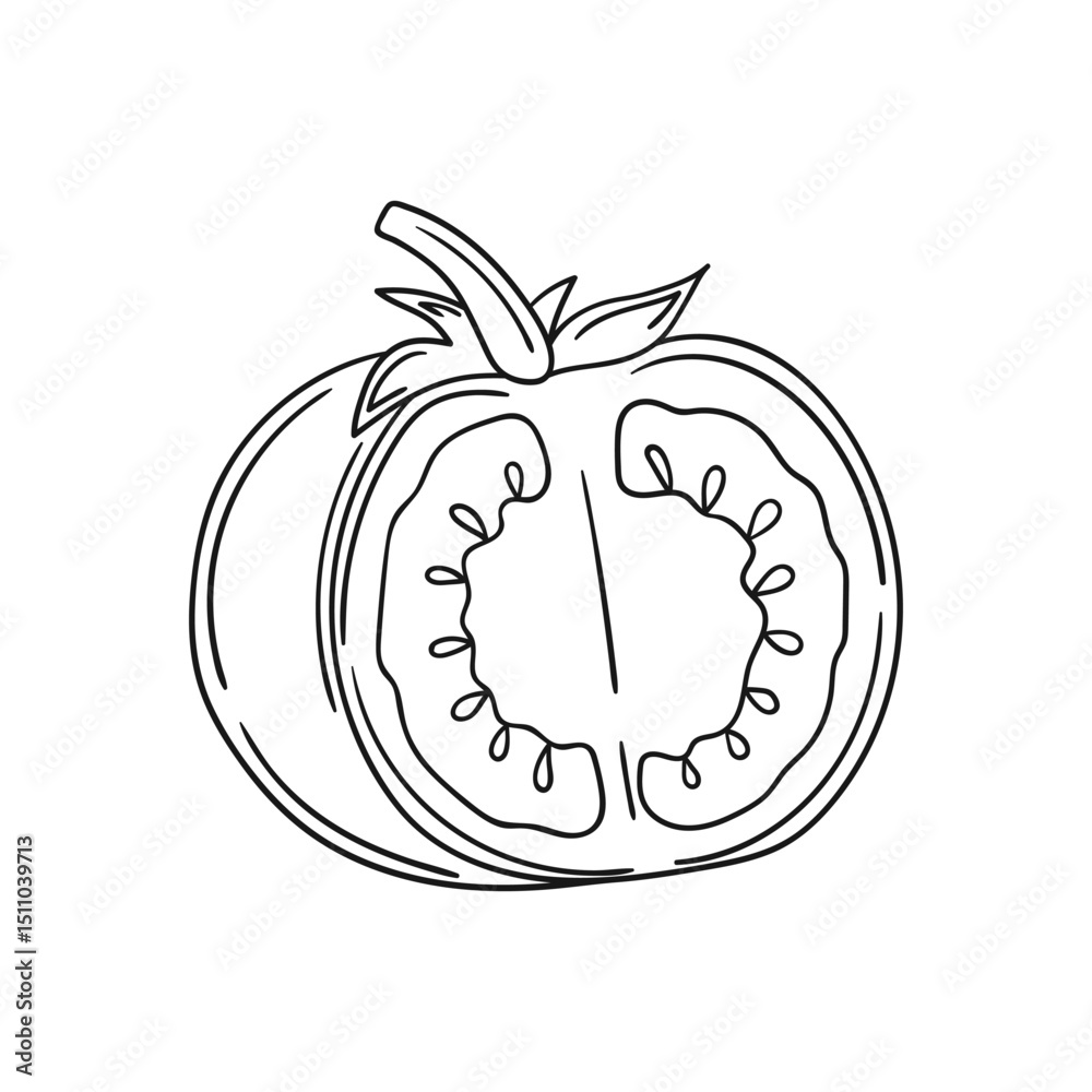 Obraz premium Illustration in hand draw style. Icon, sign, sticker, pin, logo