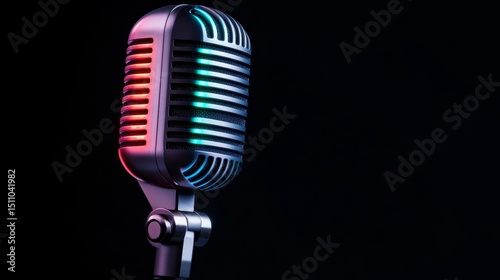a modern podcast microphone