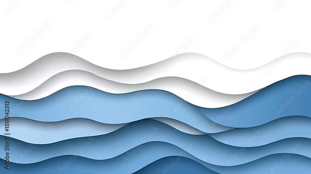 Obraz premium Abstract wavy layered design (36)