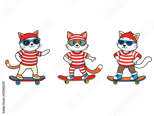 Skater Cats on the Move
