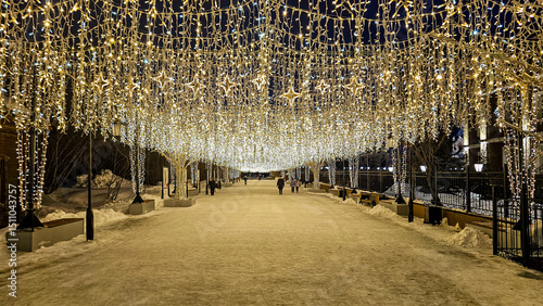 Nightshot of Salekhard, Yamal Peninsula, Russia