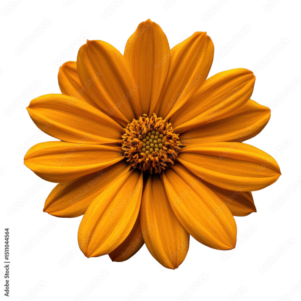 Obraz premium Orange Tithonia diversifolia flower isolated on white