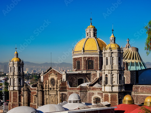 Old Basilica of Guadalupe, elevated view, Villa de Guadalupe, Mexico City, Mexico