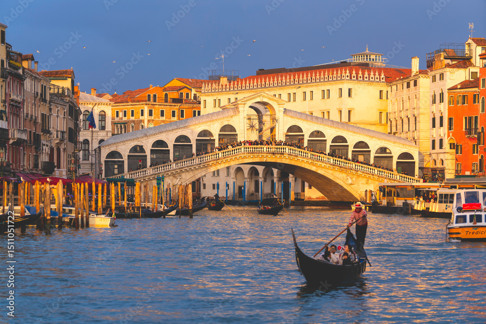 custom made wallpaper toronto digitalSunset over Rialto Bridge in Venice, Venezia province in Veneto district, Italy