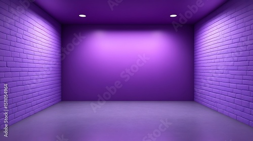 Purple room interior