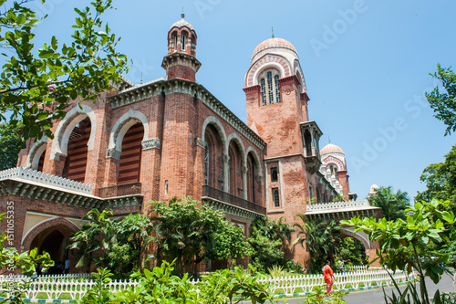 Senate House building, University of Madras, Wallajah Road, along Marina Beach, Chennai (Madras), Coromandel Coast, Tamil Nadu state, South India, Asia
